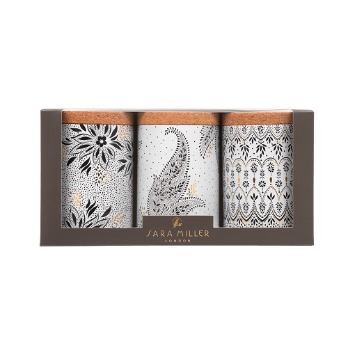 Set of 3 Caddy Tins Sara Miller Artisanne